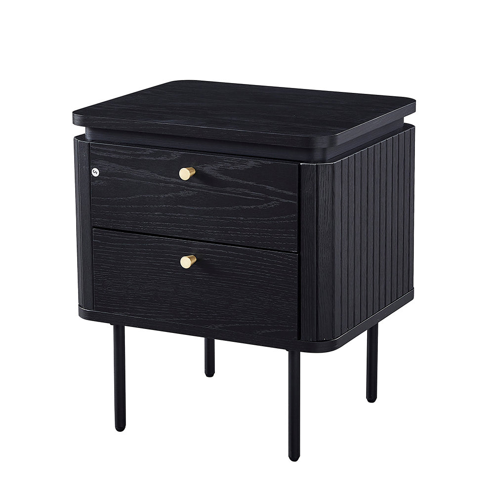 KAIDAN Side Table/Bedside Table 48cm - Black