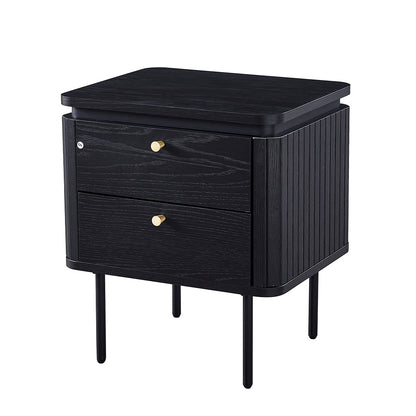 KAIDAN Side Table/Bedside Table 48cm - Black