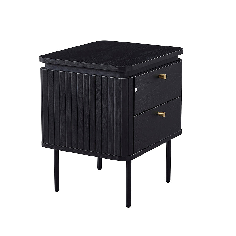 KAIDAN Side Table/Bedside Table 48cm - Black