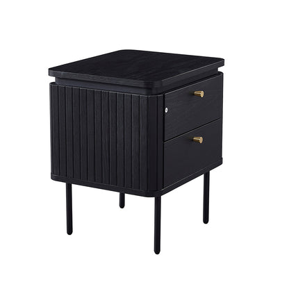 KAIDAN Side Table/Bedside Table 48cm - Black
