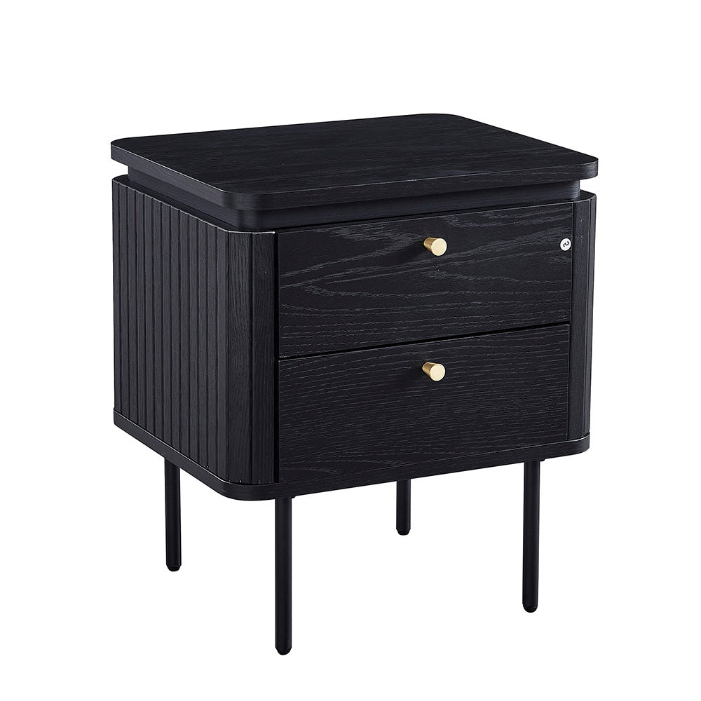 KAIDAN Side Table/Bedside Table 48cm - Black