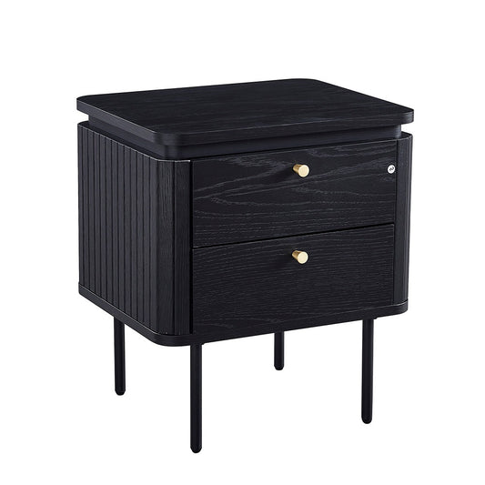 KAIDAN Side Table/Bedside Table 48cm - Black