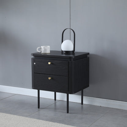 KAIDAN Side Table/Bedside Table 48cm - Black