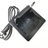 In Desk Cable Management Cubby Power & USB Box - 13cm -  Black