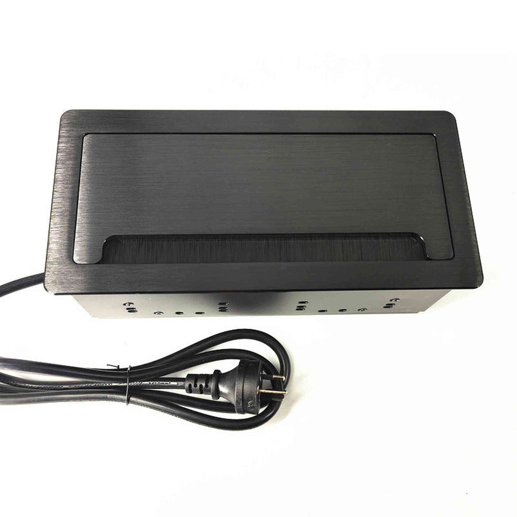 In Desk Cable Management Cubby Power, USB, HDMI & Data Box - 26.5cm ...