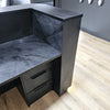 HALO Reception Desk 240cm - Black