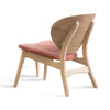 POLARA Lounge Chair - Oak & Salmon
