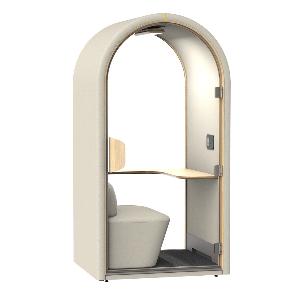 DUKE Single Seater Acoustic Office Silent Booth Pod - Beige