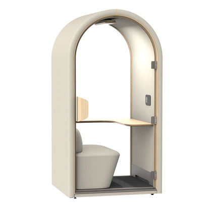 DUKE Single Seater Acoustic Office Silent Booth Pod - Beige
