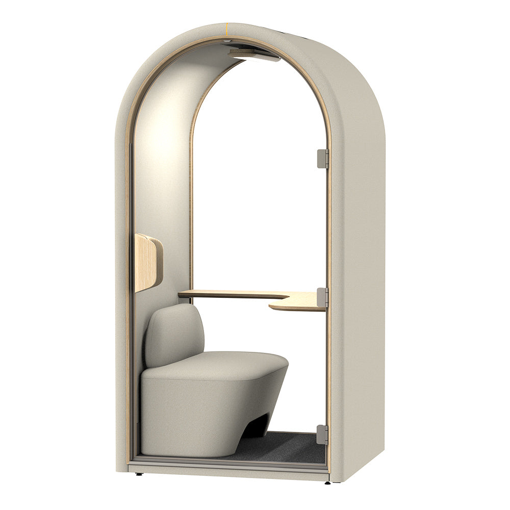 DUKE Single Seater Acoustic Office Silent Booth Pod - Beige