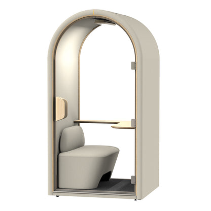 DUKE Single Seater Acoustic Office Silent Booth Pod - Beige