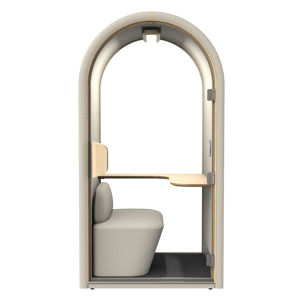 DUKE Single Seater Acoustic Office Silent Booth Pod - Beige