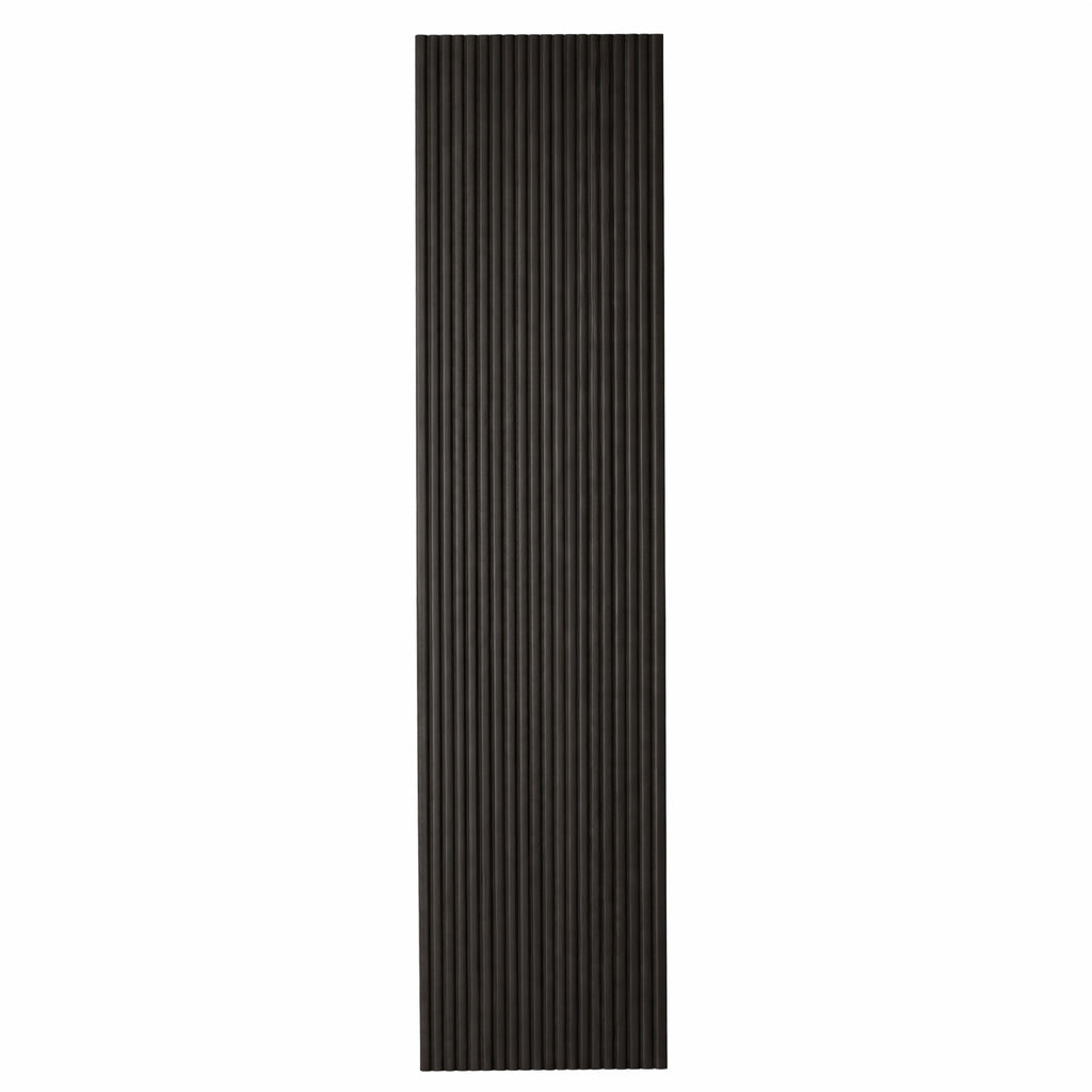 WOODFLEX Flexible Wooden Slat Wall Panel - Black - 2700mm x 600mm - Half Round 27mm