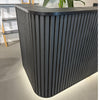 HALO Reception Desk 240cm - Black