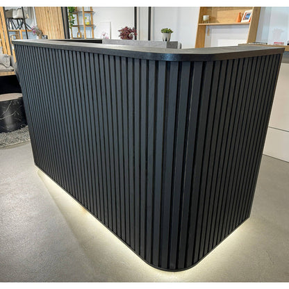 HALO Reception Desk 240cm - Black