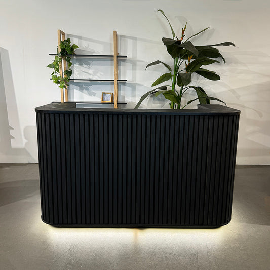 HALO Reception Desk 180cm - Black