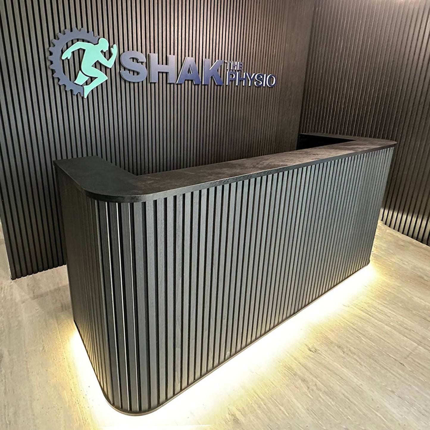 HALO Reception Desk 180cm - Black