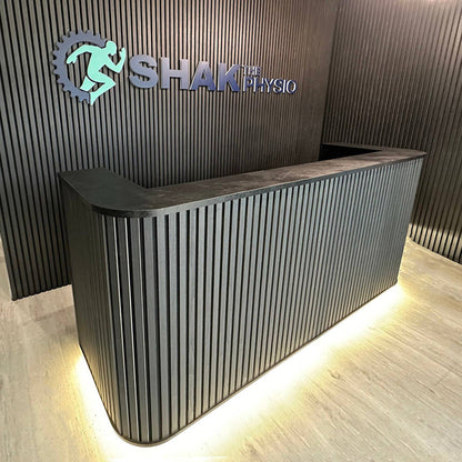 HALO Reception Desk 180cm - Black