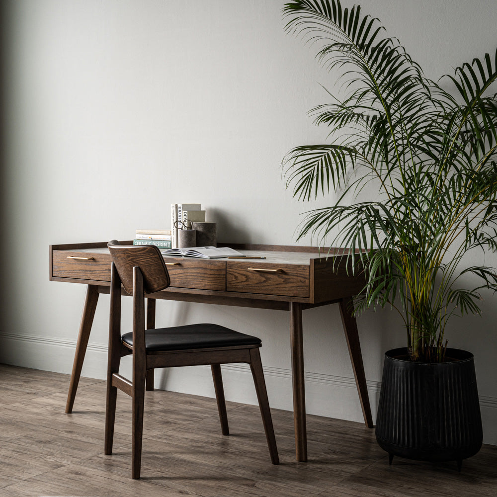BREDA Study Desk 110cm - Walnut