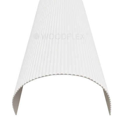 WOODFLEX WHITE PRIMED FLEXIBLE - HALF ROUND 27 - 2700mm X 600mm