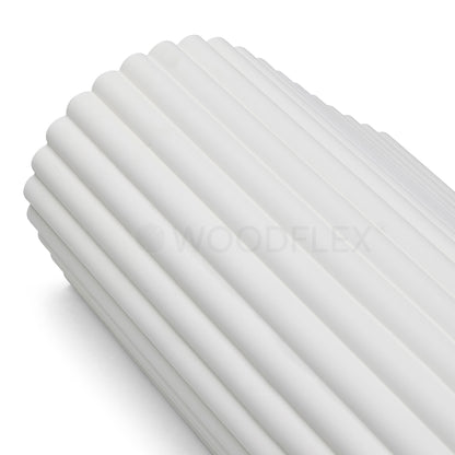 WOODFLEX WHITE PRIMED FLEXIBLE - HALF ROUND 27 - 2700mm X 600mm