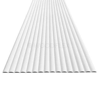 WOODFLEX WHITE PRIMED FLEXIBLE - HALF ROUND 37 - 2700mm x 600mm