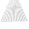 WOODFLEX WHITE PRIMED FLEXIBLE - HALF ROUND 37 - 2700mm x 600mm
