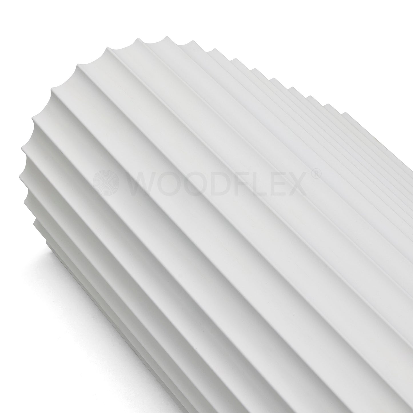 WOODFLEX WHITE PRIMED FLEXIBLE - WAVE 30 - 2700mm x 600mm