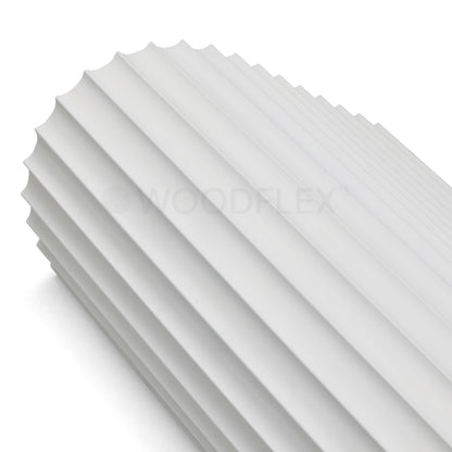 WOODFLEX WHITE PRIMED FLEXIBLE - WAVE 30 - 2700mm x 600mm