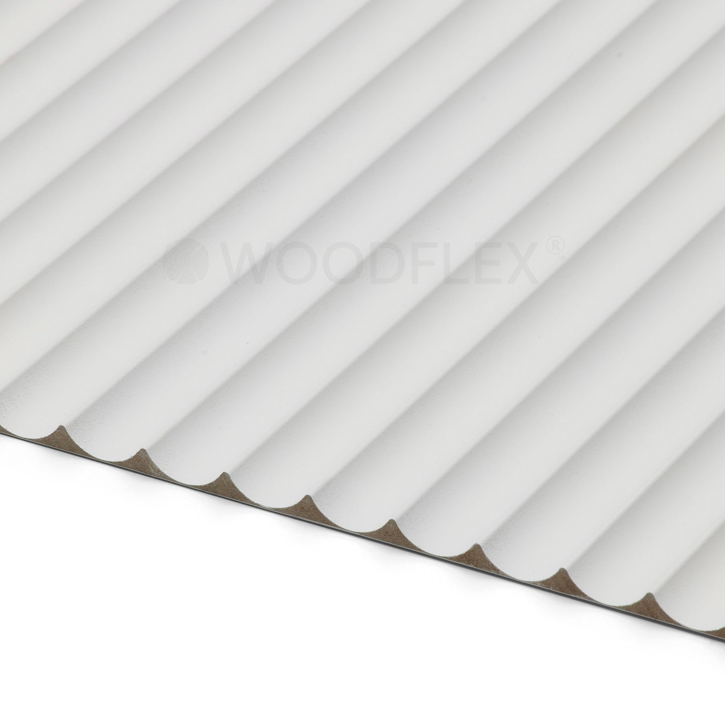 WOODFLEX WHITE PRIMED FLEXIBLE - WAVE 30 - 2700mm x 600mm