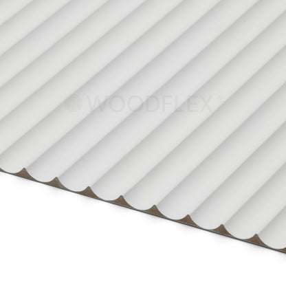 WOODFLEX WHITE PRIMED FLEXIBLE - WAVE 30 - 2700mm x 600mm