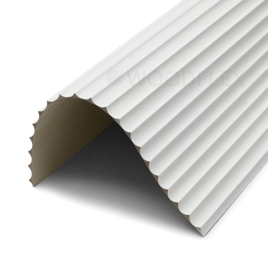 WOODFLEX WHITE PRIMED FLEXIBLE - WAVE 30 - 2700mm x 600mm