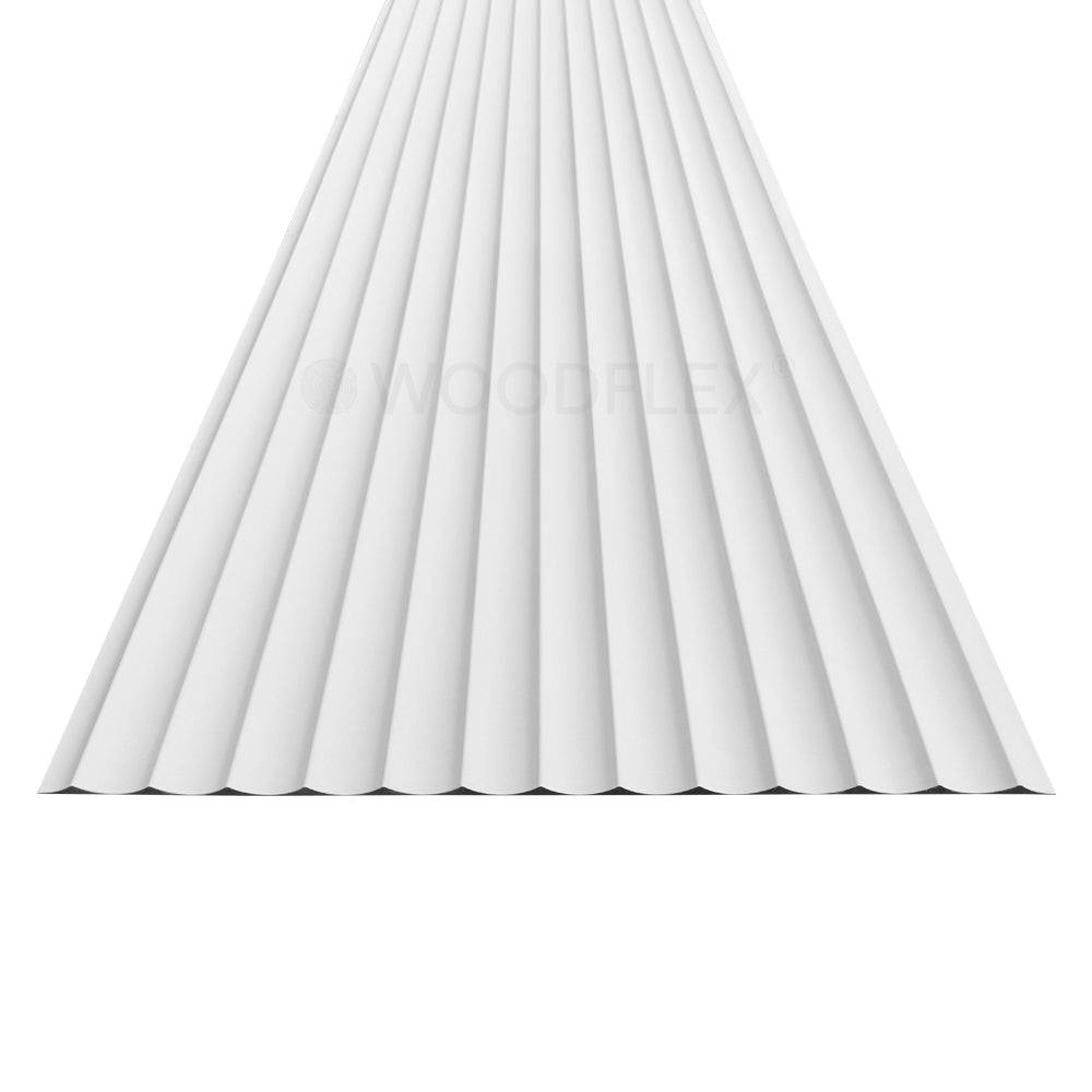 WOODFLEX WHITE PRIMED FLEXIBLE - WAVE 46 - 2700mm x 600mm
