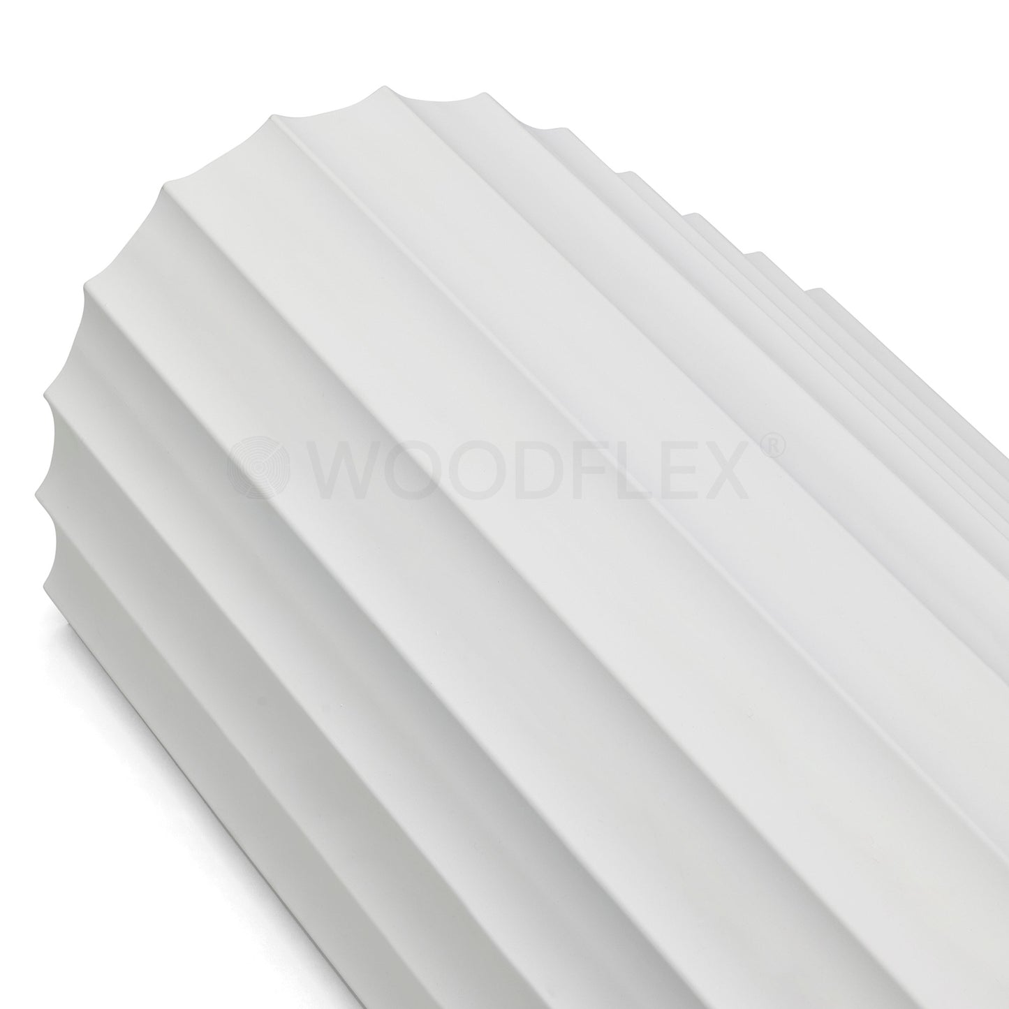 WOODFLEX WHITE PRIMED FLEXIBLE - WAVE 46 - 2700mm x 600mm