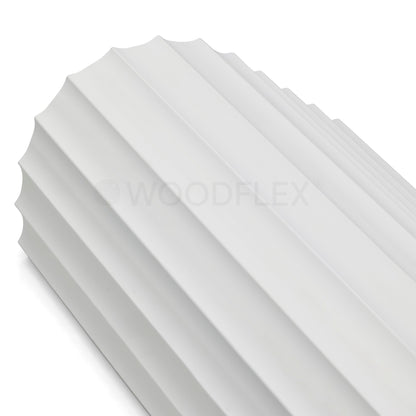 WOODFLEX WHITE PRIMED FLEXIBLE - WAVE 46 - 2700mm x 600mm