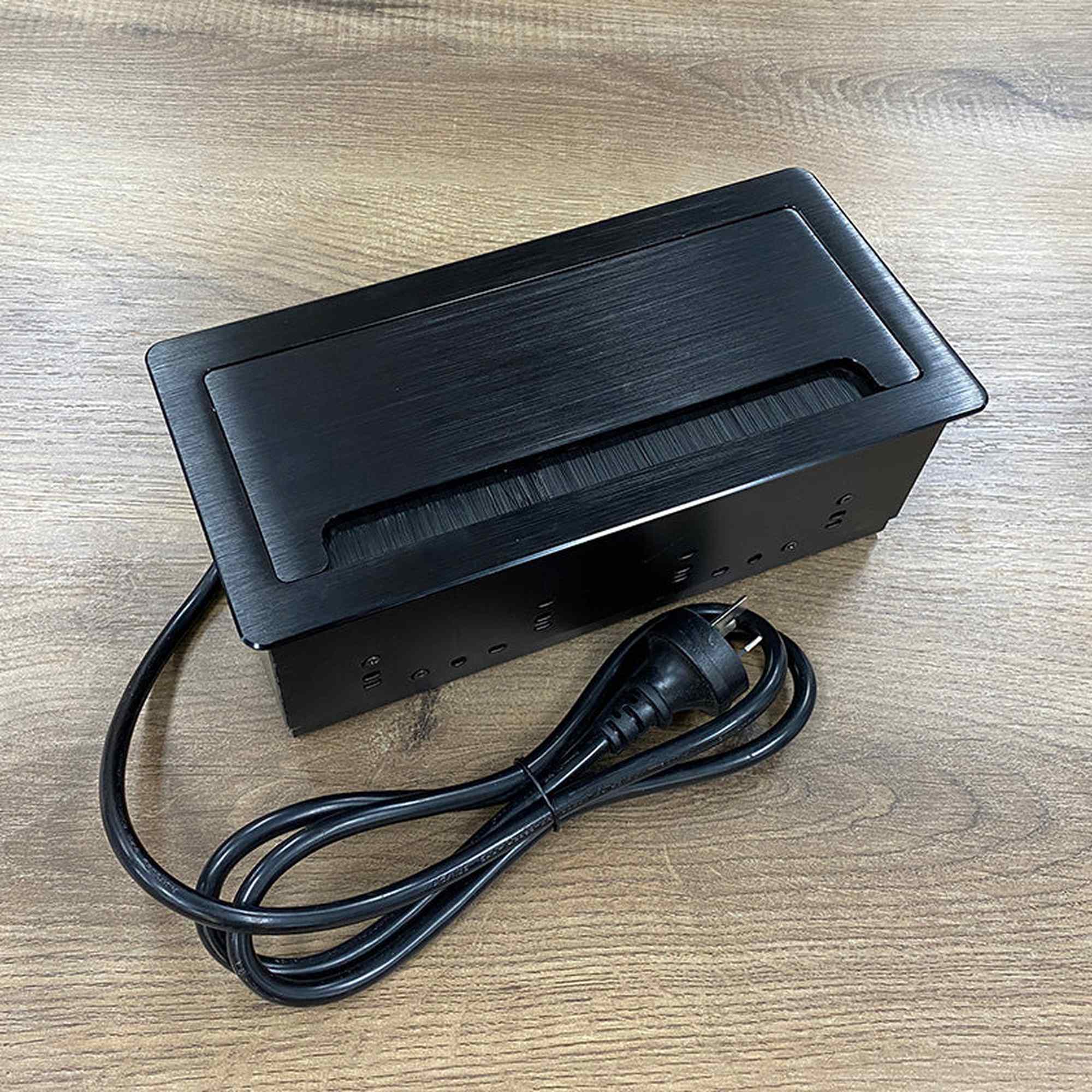 In Desk Cable Management Cubby Power, USB, HDMI & Data Box - 26.5cm ...
