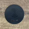 In Desk Wireless Charging & USB Cable Cubby Management Dock - 9cm - Black