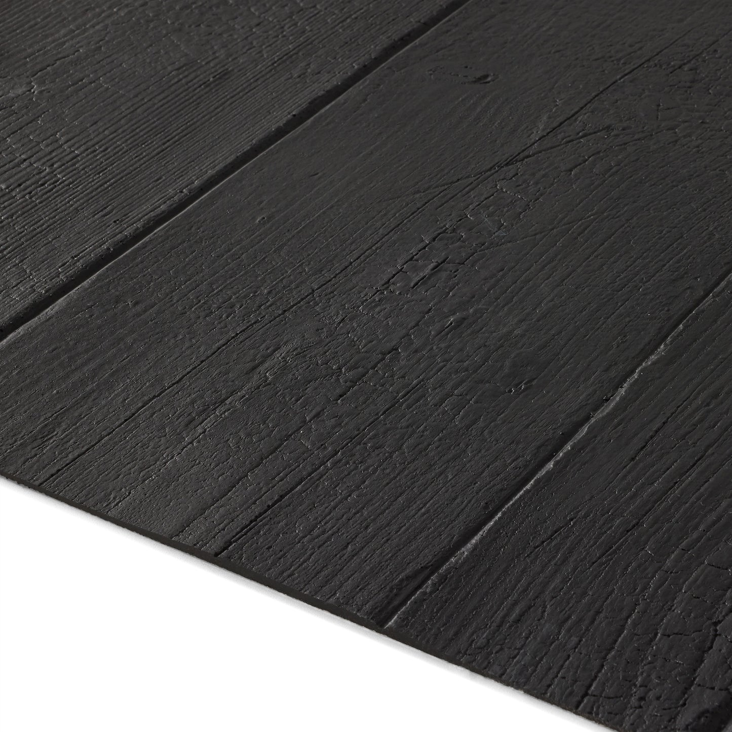 WOODFLEX  Flexible SOFT STONE PANEL - CHARCOAL BURNT WOOD - Black - 2700 x 600mm