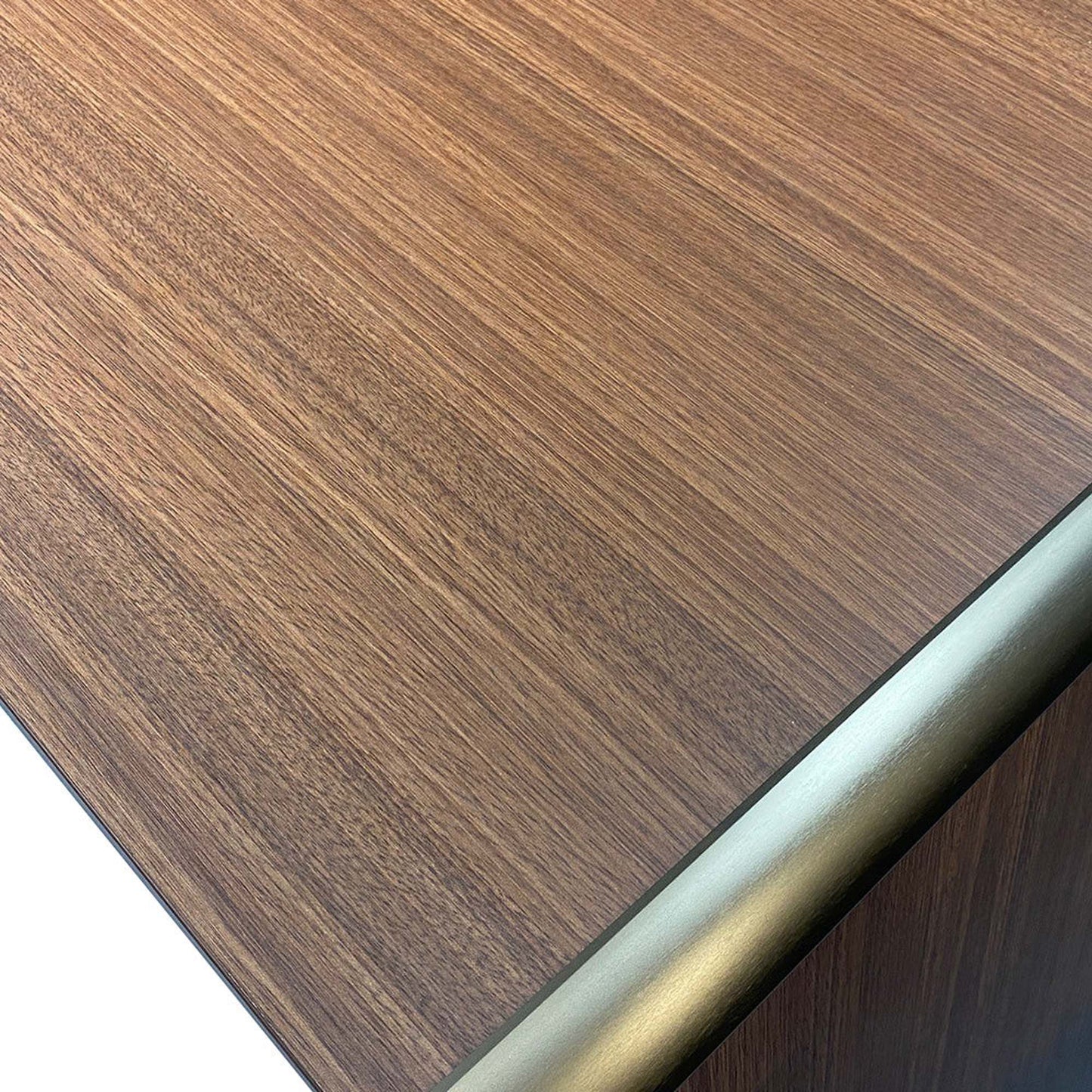 ANDERSON Executive Desk 1.6M Reversible - Hazelnut & Beige
