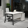 ASPEN Executive Desk Reversible 220-240cm - White & Black