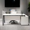 ASPEN Executive Desk Reversible 220-240cm - White & Black