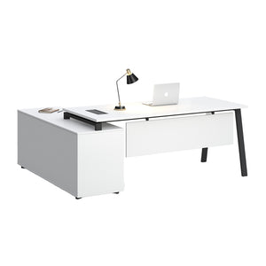 ASPEN Executive Desk Reversible 220-240cm - White & Black