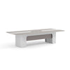 LUSH Boardroom Table 280cm - White & Taupe