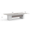 LUSH Boardroom Table 280cm - White & Taupe