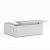 LUSH Executive Desk Right Return 200cm - White & Taupe