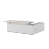 LUSH Executive Desk Left Return 240cm - White & Taupe