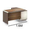 ANDERSON Executive Desk 1.6M Reversible - Hazelnut & Beige