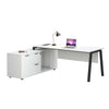 ASPEN Executive Desk Reversible 220-240cm - White & Black