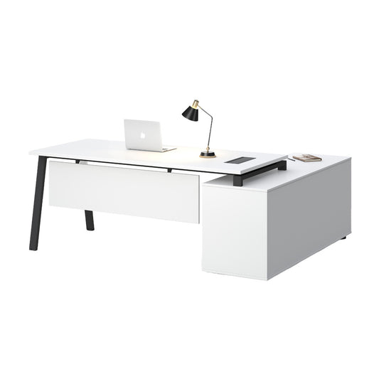 ASPEN Executive Desk Reversible 220-240cm - White & Black
