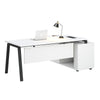 ASPEN Executive Desk Reversible 220-240cm - White & Black